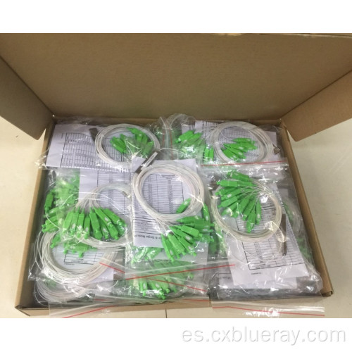 Tubo de acero 1x8 SC/APC Fiber Optic PLC Splitter